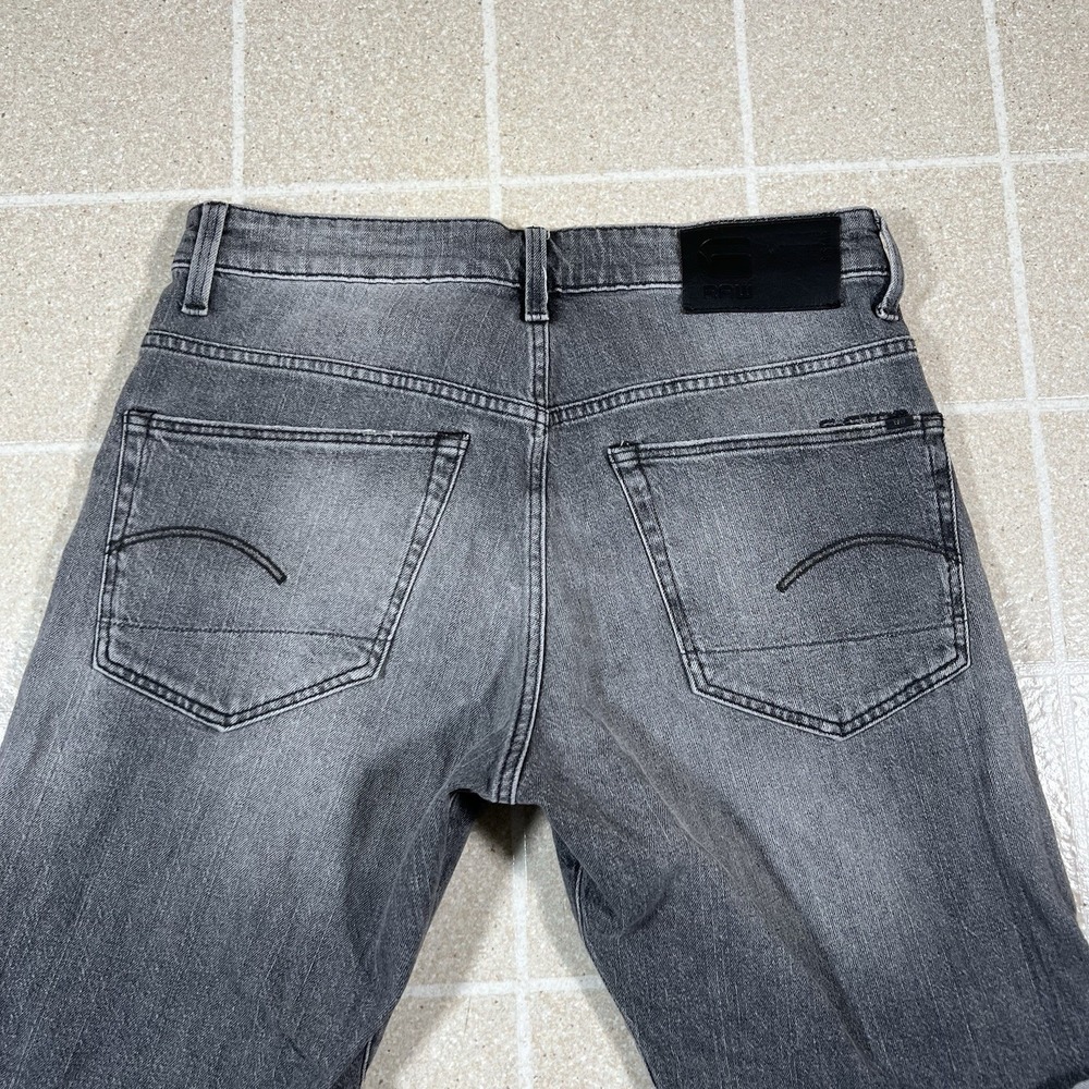 G-Star Raw Men's 3301 Tapered Fit Denim Shorts Faded Anchor Gray Size 32 - Picture 6 of 9